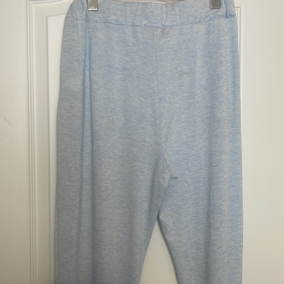 1 STATE Pants Womens Small Pale Blue Heather Cozy Knit Joggers Drawstring size S - Picture 6 of 6